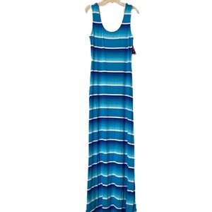 Merona Turquoise Stripe Maxi Dress